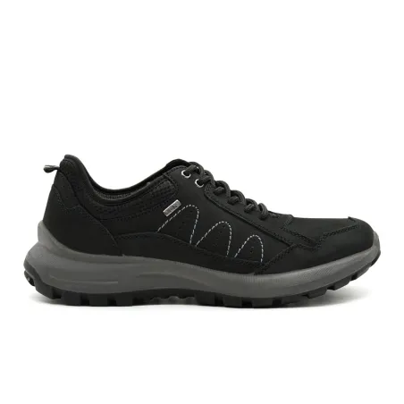 Chaussures basses Ayoka Dick noires en cuir imperméable