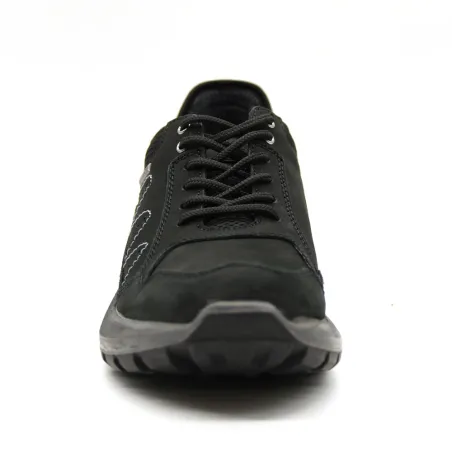 Chaussures basses Ayoka Dick noires en cuir imperméable