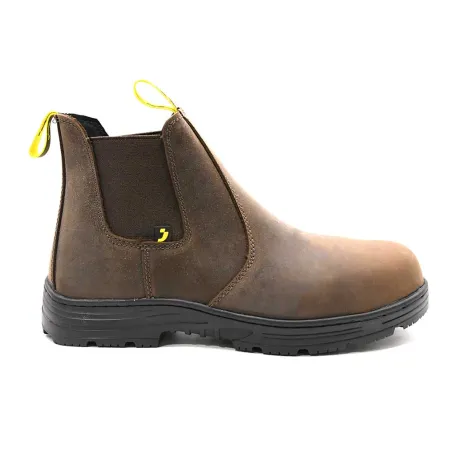Bottines sécurité Jackman S3 cuir marron - embout acier