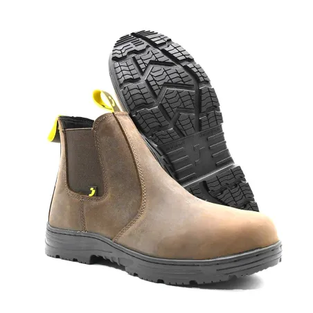 Bottines sécurité Jackman S3 cuir marron - embout acier