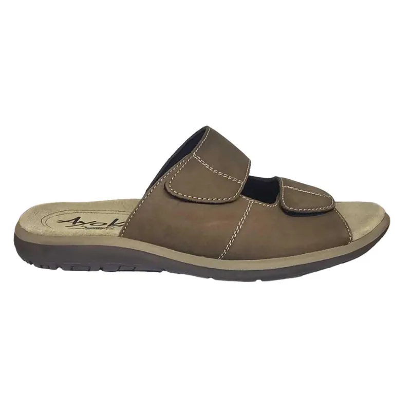 Sandales Debi cuir marron homme - Confort & style AYOKA