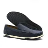 Chaussures bateau homme bleu marine sans lacets
