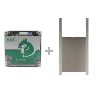 Portier solaire trappe canard 30x40cm - autonome et sécurisé