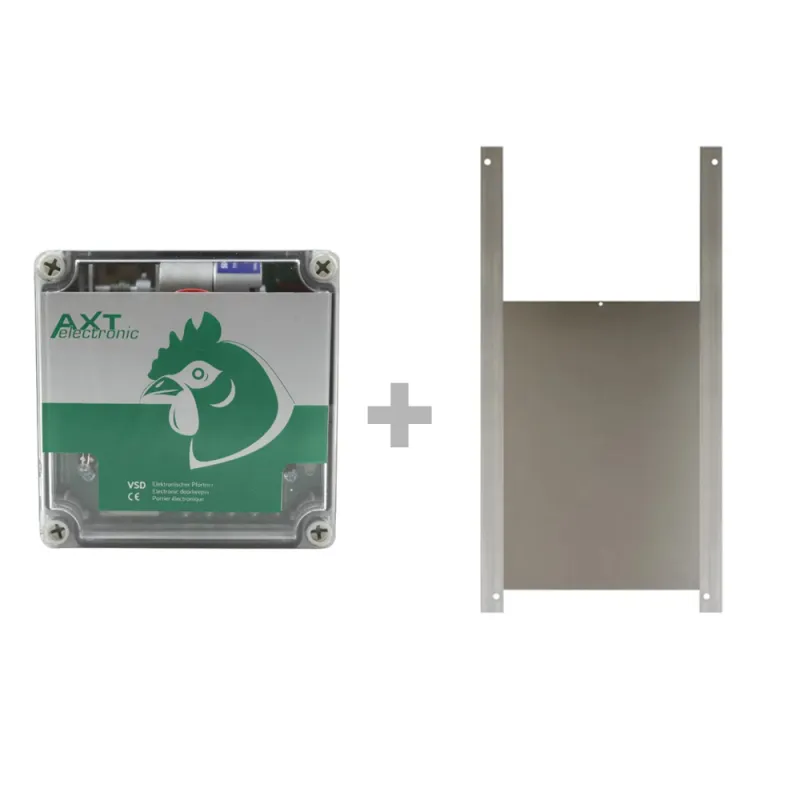 Portier solaire trappe canard 30x40cm - autonome et sécurisé