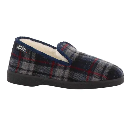 Chaussons fourrés Polaine marine - Confort mixte Airplum