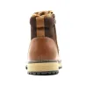 Bottines marron PU microfibre - Confort & résistance