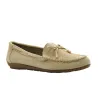 Mocassins femme cuir suédé beige 36-41 - Confort & élégance