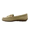 Mocassins femme cuir suédé beige 36-41 - Confort & élégance