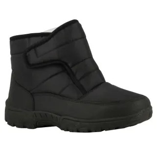 Bottines fourrées femme noires à scratch 36-41