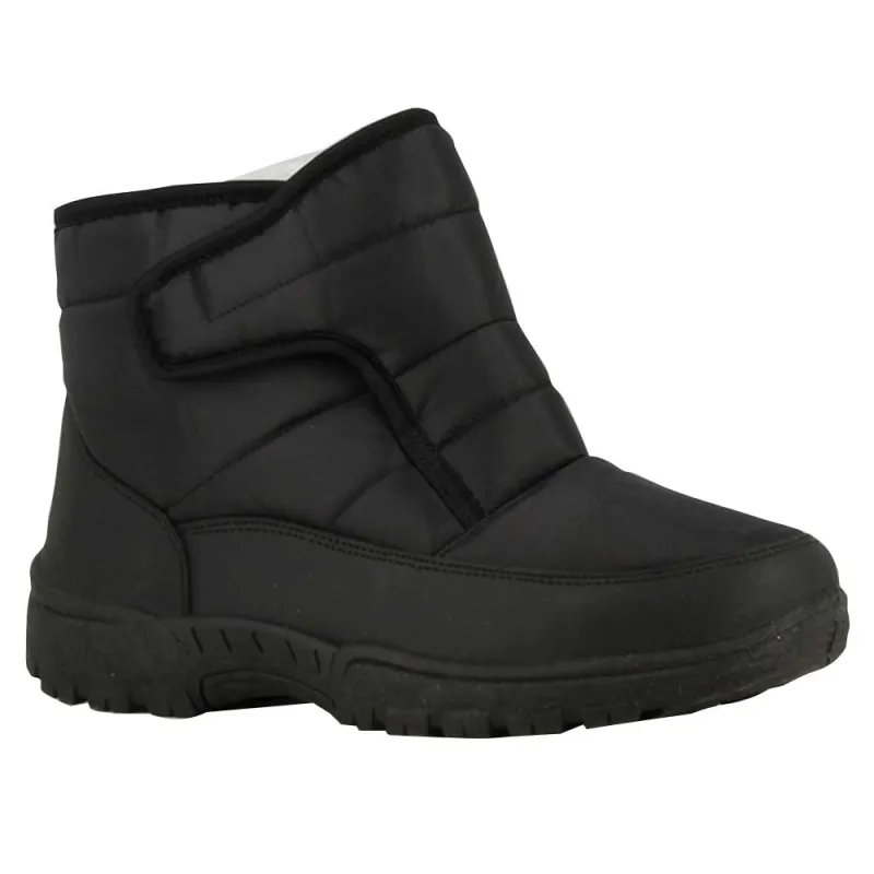 Bottines fourrées femme noires à scratch 36-41
