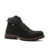 Bottes Grass cuir noir imperméables - Semelle PU