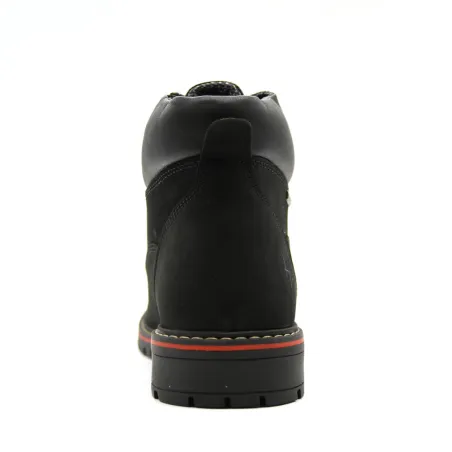 Bottes Grass cuir noir imperméables - Semelle PU