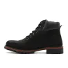Bottes Grass cuir noir imperméables - Semelle PU