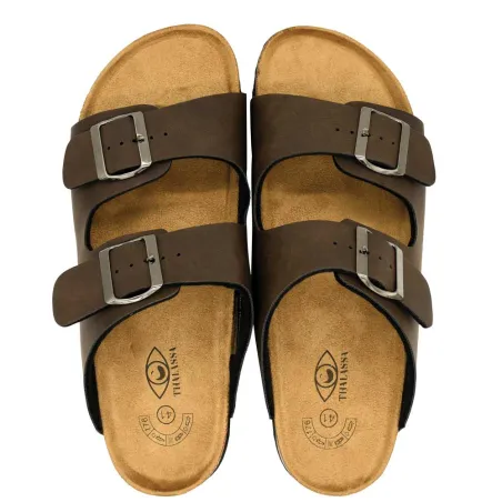 Sandales Tristan marron à brides réglables 40-45
