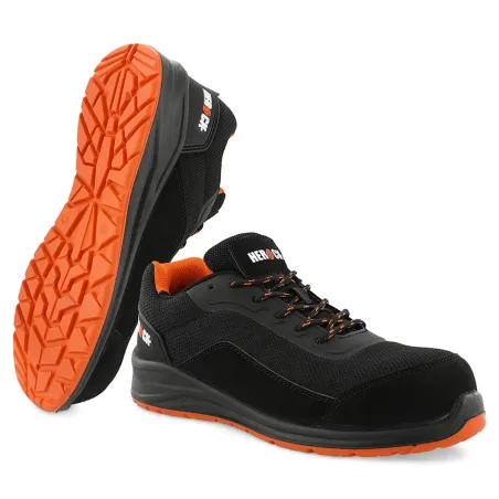 Chaussures sécurité Leno S1P SRC - Noir/Orange - Homme