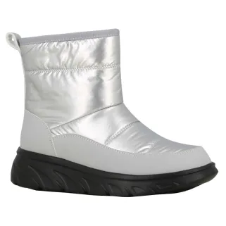 Bottines fourrées femme gris argent - Taille 36 à 41