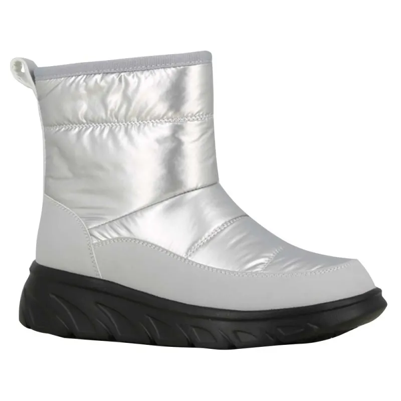 Bottines fourrées femme gris argent - Taille 36 à 41