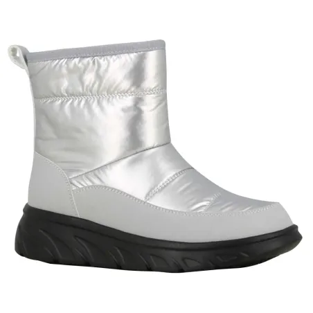 Bottines fourrées femme gris argent - Taille 36 à 41