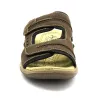 Sandales confort Ayoka® cuir lycra scratch marron 40-46