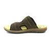 Sandales confort Ayoka® cuir lycra scratch marron 40-46