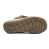 Sandales confort Ayoka® cuir lycra scratch marron 40-46