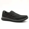 Chaussures Drill noires sans lacets en cuir imperméable