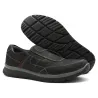 Chaussures Drill noires sans lacets en cuir imperméable
