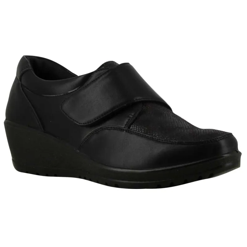 Chaussures scratch noires PU - Confort et praticité outdoor
