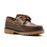 Chaussures bateau marron semelle crantée 40-46 pour extérieur