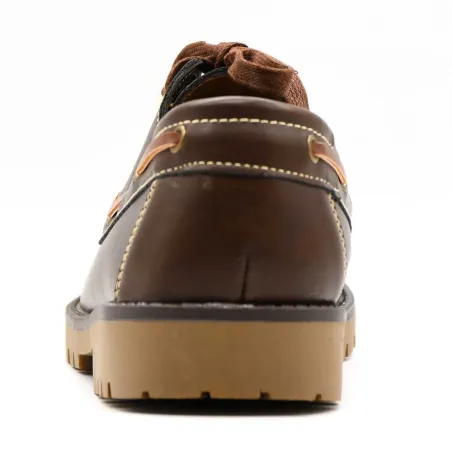 Chaussures bateau marron semelle crantée 40-46 pour extérieur