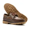 Chaussures bateau marron semelle crantée 40-46 pour extérieur