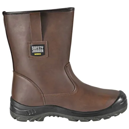 Box bottes sécurité Alaska S3 cuir marron - embout acier