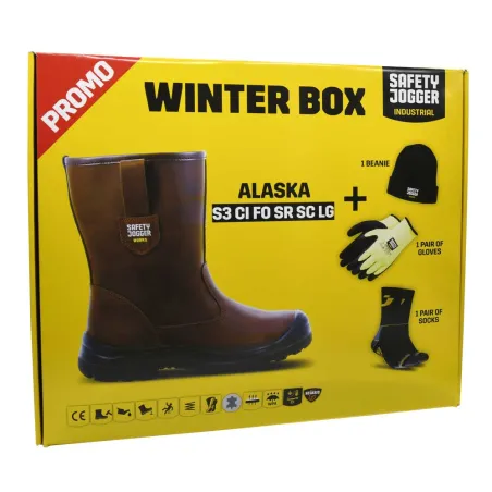 Box bottes sécurité Alaska S3 cuir marron - embout acier