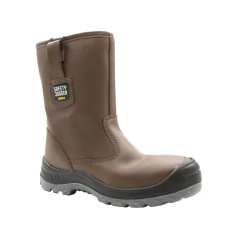 Box bottes sécurité Alaska S3 cuir marron - embout acier