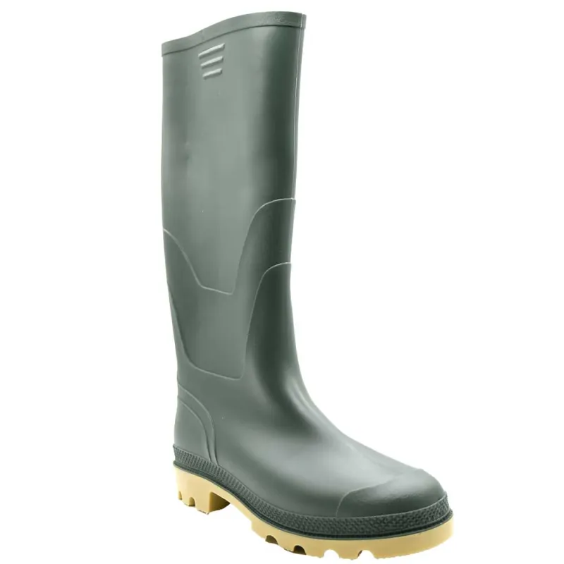 Bottes PVC vertes 41-46 pour élevage et extérieur