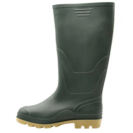 Bottes PVC vertes 41-46 pour élevage et extérieur