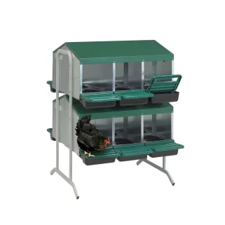 Pondoir poule pro vertical galvanisé 12 nids
