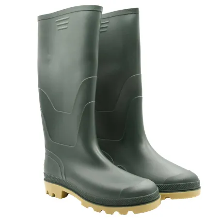Bottes PVC vertes 41-46 pour élevage et extérieur