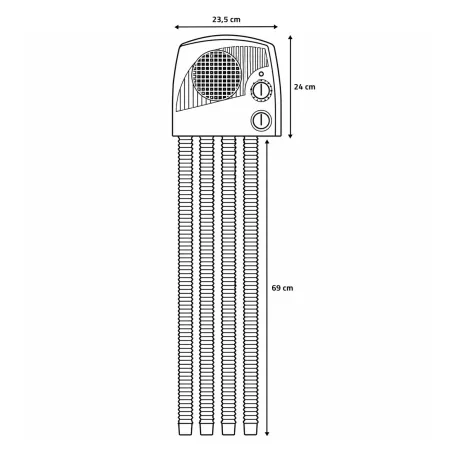 Séchoir électrique 4 tuyaux pour bottes et chaussures