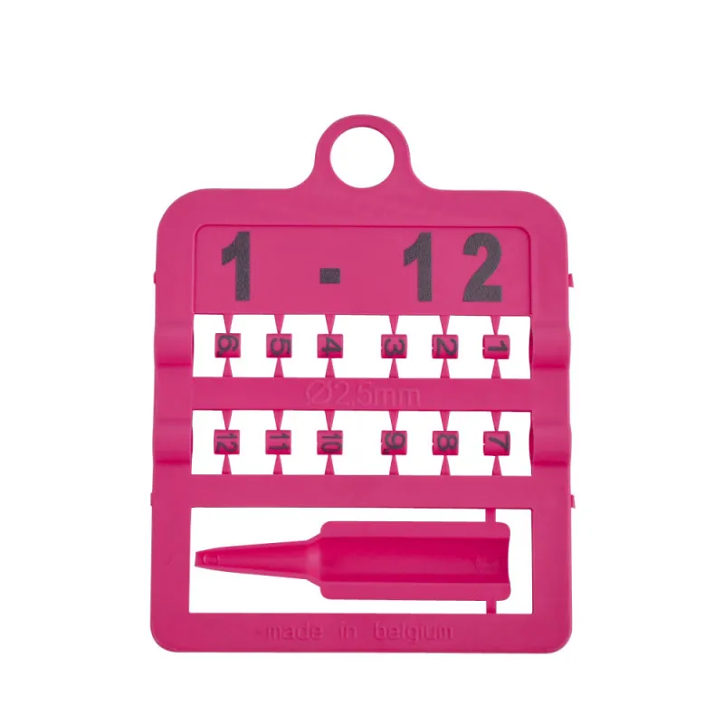 Lot de 12 bagues fendues laser rose pour volailles