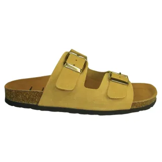 Sandales Psik cuir crème femme - Confort & élégance