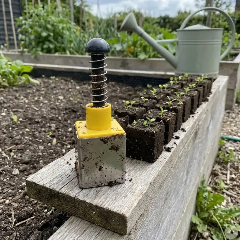 Presse-mottes mini 4x4x5 cm pour semis écologiques