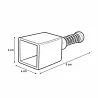 Presse-mottes mini 4x4x5 cm pour semis écologiques