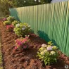 Canisse PVC occultante 1x5m vert - Fixations incluses