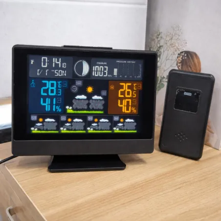 Station météo Forecast+ - Noir pour élevage et jardin