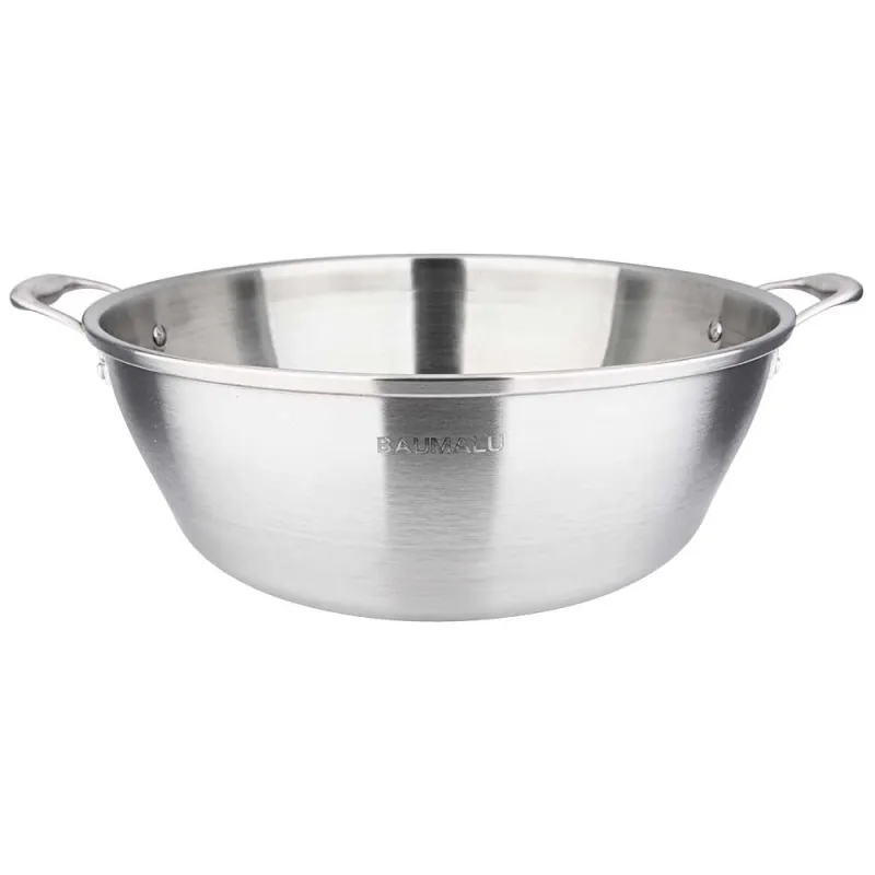 Bassine inox Ø38 cm - Confitures tous feux - Parois évasées