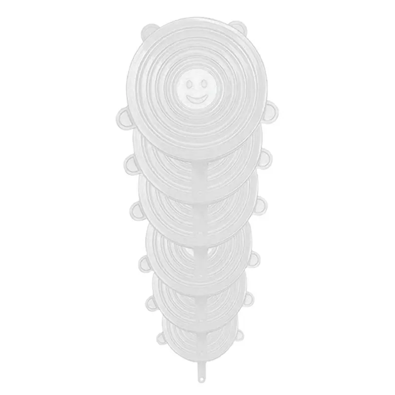 Couvercles silicone ajustables 6 tailles 6,5-26cm