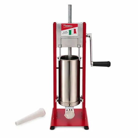 Poussoir à saucisses Reber® 5L - Inox - 4 entonnoirs inclus