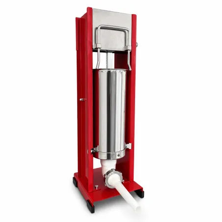 Poussoir à saucisses Reber® 5L - Inox - 4 entonnoirs inclus