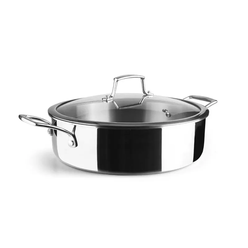 Faitout inox 28cm Lacor - Cuisson tous feux et four